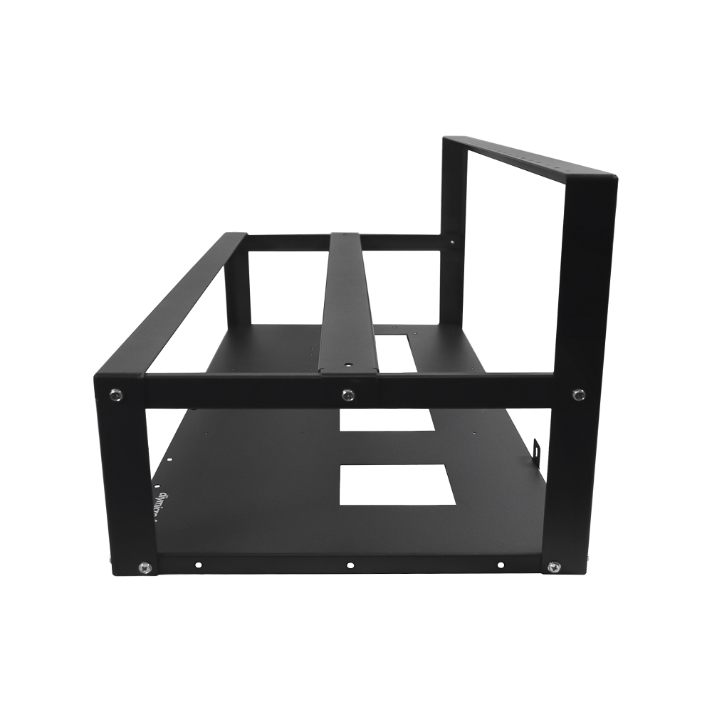 Cadre Rig Mining Ouvert Support 6 GPU Sans Ventilateur Pour l'extraction Crypto Monnaie