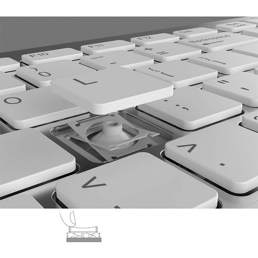 Clavier Azerty Kinpower WB-8022 Bluetooth Design Touch ultra-slim sans fil pour Mac Windows Android