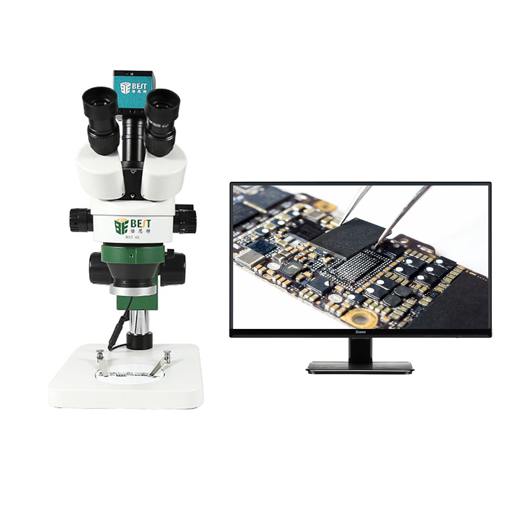 BST-X6 Caméra de microscope trinoculaire pour réparer la carte mère