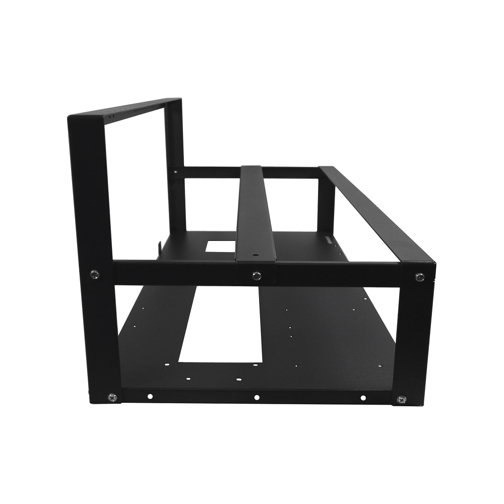 Cadre Rig Mining Ouvert Support 6 GPU Sans Ventilateur Pour l'extraction Crypto Monnaie