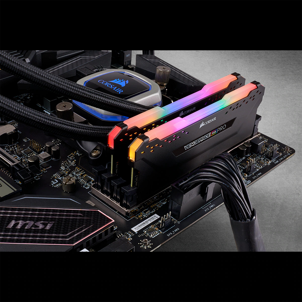 Mémoire Corsair Vengeance RGB Pro 16GB ( 2 x 8GB ) DDR4 3600MHz 1.35v