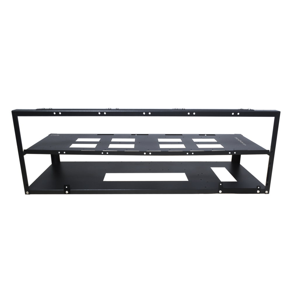 Cadre Rig Mining Ouvert Support 8 GPU Sans Ventilateur Pour l'extraction Crypto Monnaie