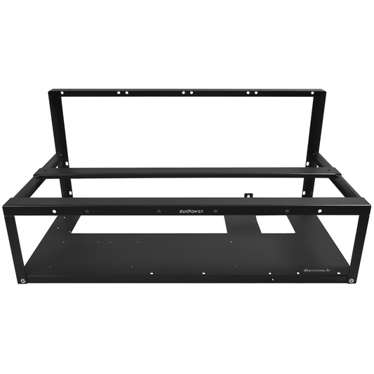 Cadre Rig Mining Ouvert Support 6 GPU Sans Ventilateur Pour l'extraction Crypto Monnaie