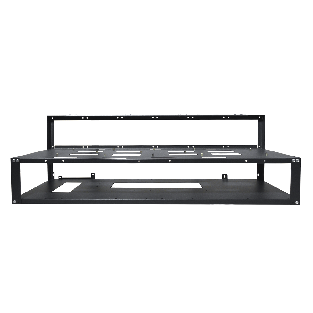 Cadre Rig Mining Ouvert Support 8 GPU Sans Ventilateur Pour l'extraction Crypto Monnaie