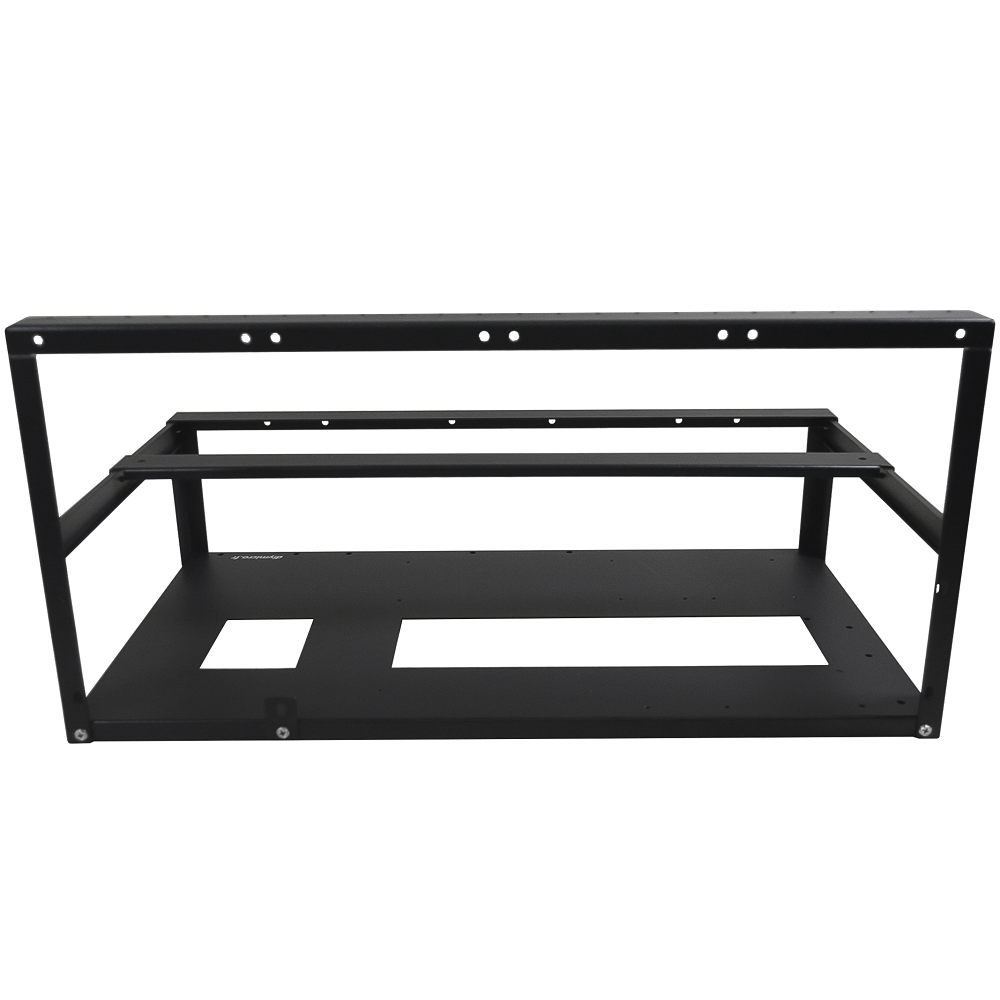 Cadre Rig Mining Ouvert Support 6 GPU Sans Ventilateur Pour l'extraction Crypto Monnaie