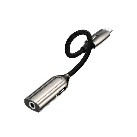 Baseus Adaptateur convertisseur Lightning vers Audio Jack 3.5mm + Lightning PD