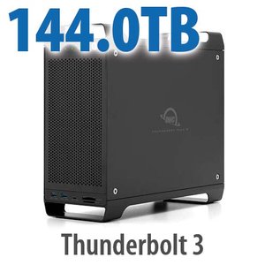 144.0TB (1x4.0TB U.2 NVMe SSD, 7x20.0TB HDD) ThunderBay Flex 8 Thunderbolt 3 Storage