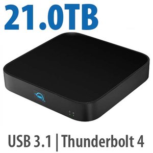21.0TB (20.0TB HDD + 1.0TB NVMe) OWC miniStack STX Stackable Storage and Thunderbolt