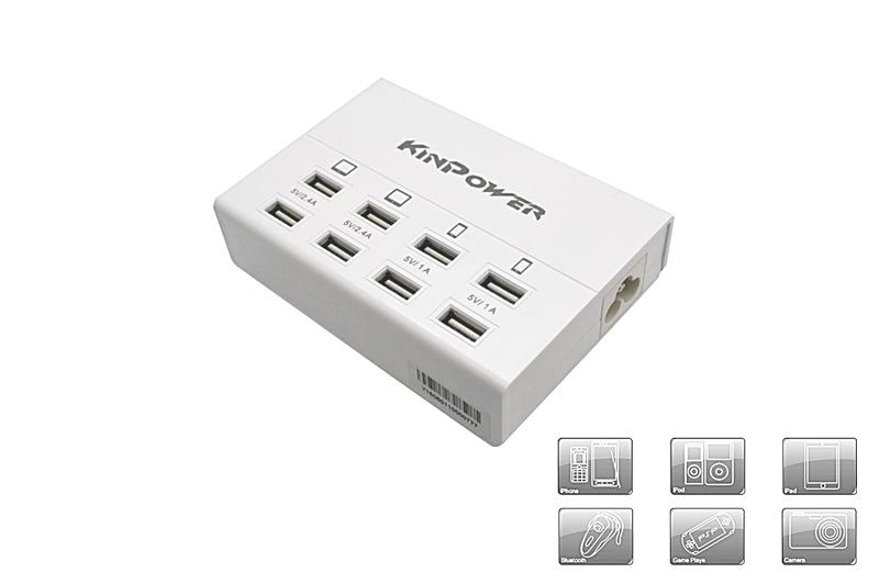 Multi-ports Chargeur USB 8 ports Puissance 65W