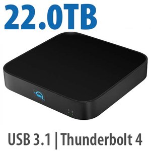 22.0TB (20.0TB HDD + 2.0TB NVMe) OWC miniStack STX Stackable Storage and Thunderbolt