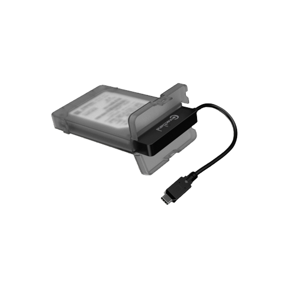 Connectland Boîtier externe 2 en 1 pour disque dur 2.5'' SATA USB Type C 3.1