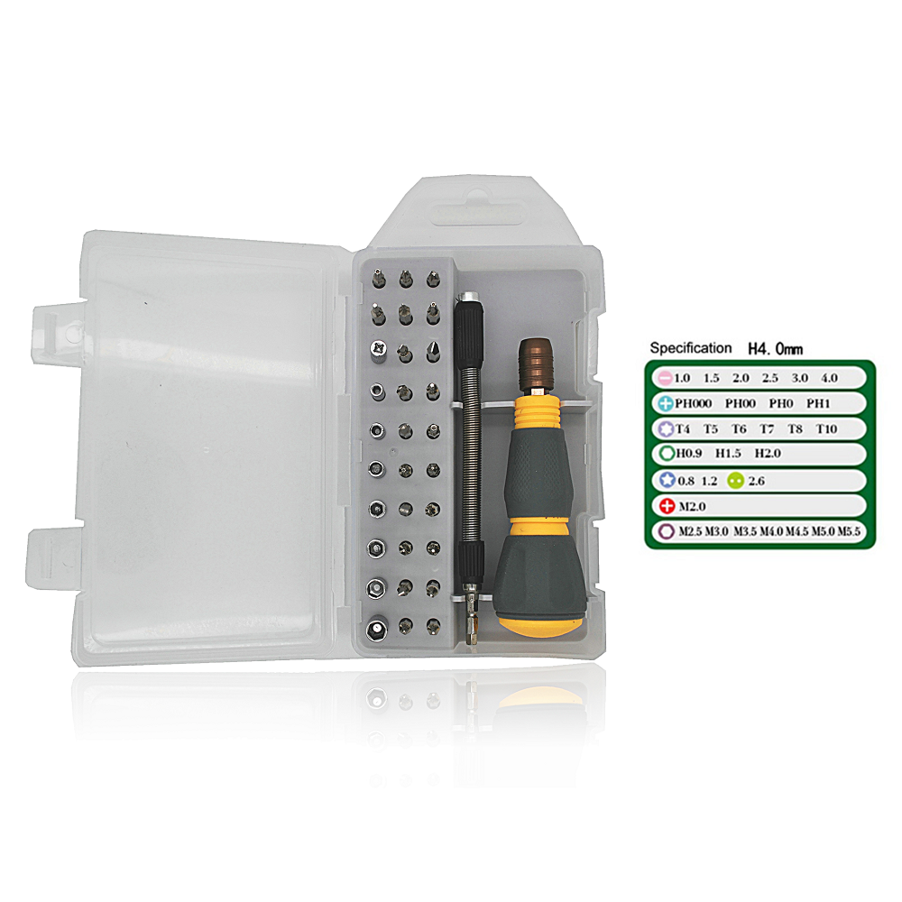 Kit d'outils de réparation de jeu de tournevis multifonction de précision 33 en 1 pour l'ordinateur