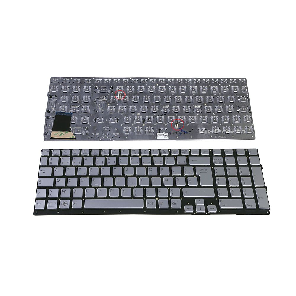 Clavier Azerty Français Pour Sony Vaio VPCSE2Z9R/B VPCSE2V9R/B