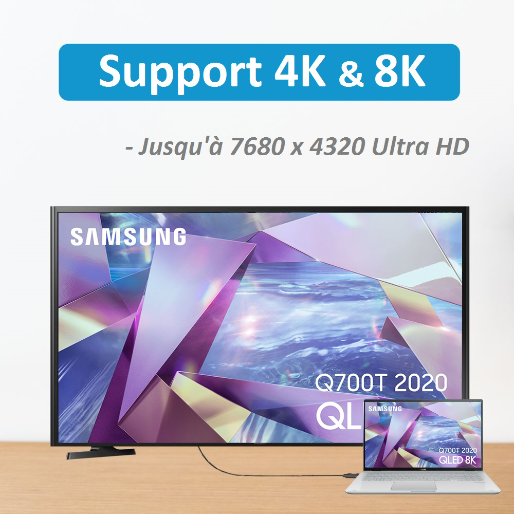 Kinpower Câble HDMI Mâle Mâle v2.0 2M UHD 4K 4096 x 2160 High Speed + Ethernet