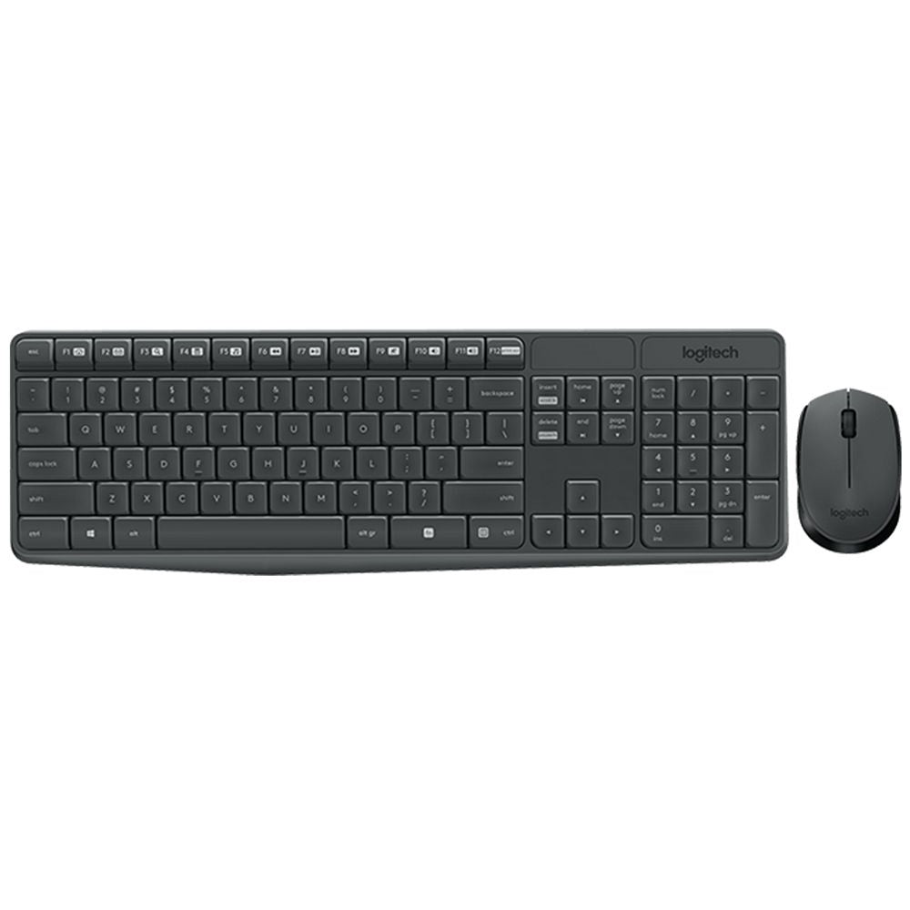 Clavier Azerty Logitech Kit de bureau sans fil multi-mode MK235