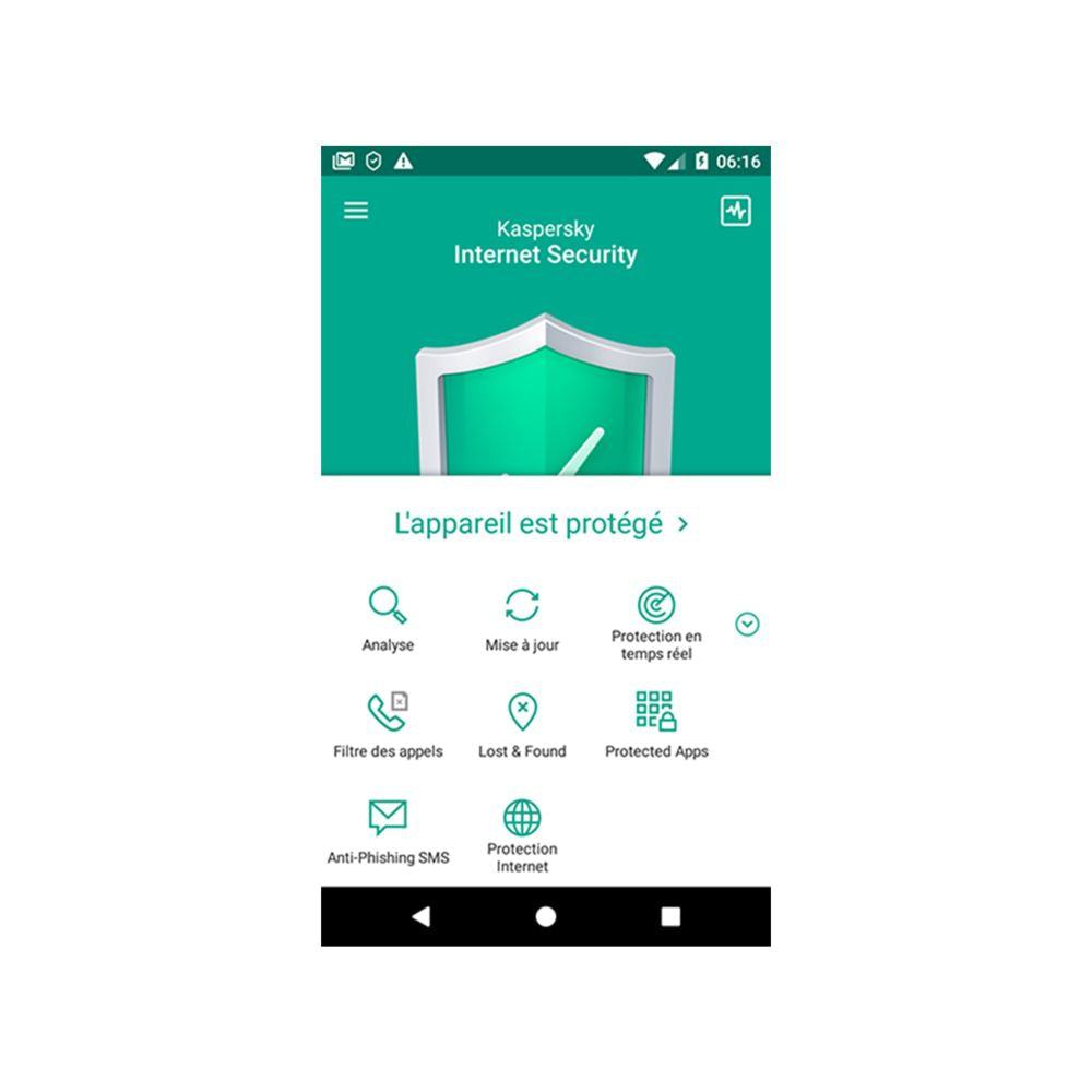 Kaspersky Internet Security 2021 1 Postes 1 An - Version Téléchargement