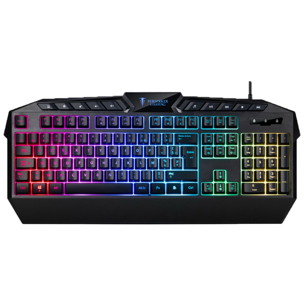 Clavier Azerty Gaming Berserker Thor-GX-800 RGB avec fil USB