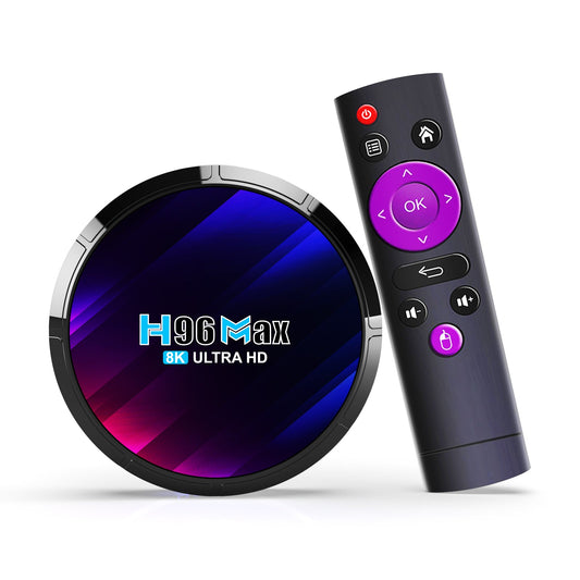 Boîtier IPTV Box Quad Core 64bits - RAM 4Go -  ROM 64Go - 4K UHD - Wifi 6 - BT 5.0  - Android 13