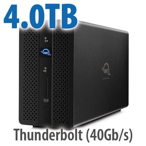 4.0TB OWC Gemini - Thunderbolt (USB-C) Dock and Dual-Drive SSD RAID External Storage