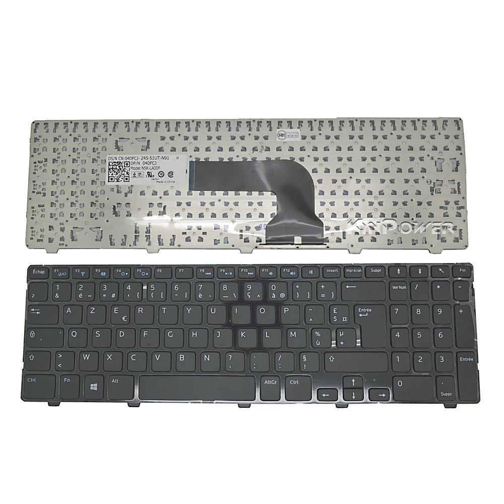 Clavier Azerty Français Pour Dell Inspiron 15-5521 15-3521 15-2521