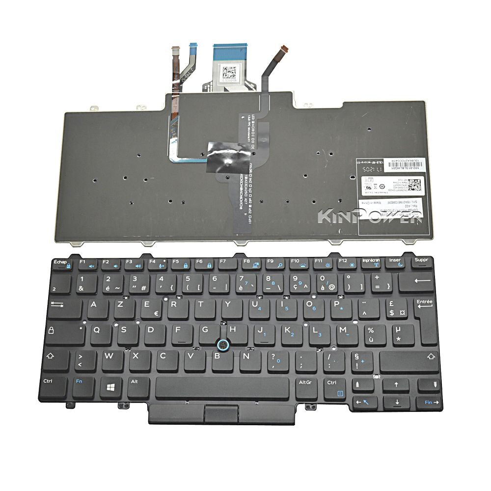 Clavier Azerty Français Pour Dell Latitude 14 E7450 E7470
