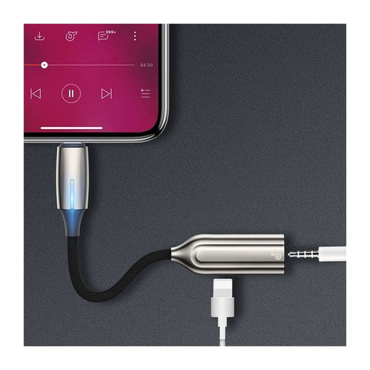 Baseus Adaptateur convertisseur Lightning vers Audio Jack 3.5mm + Lightning PD