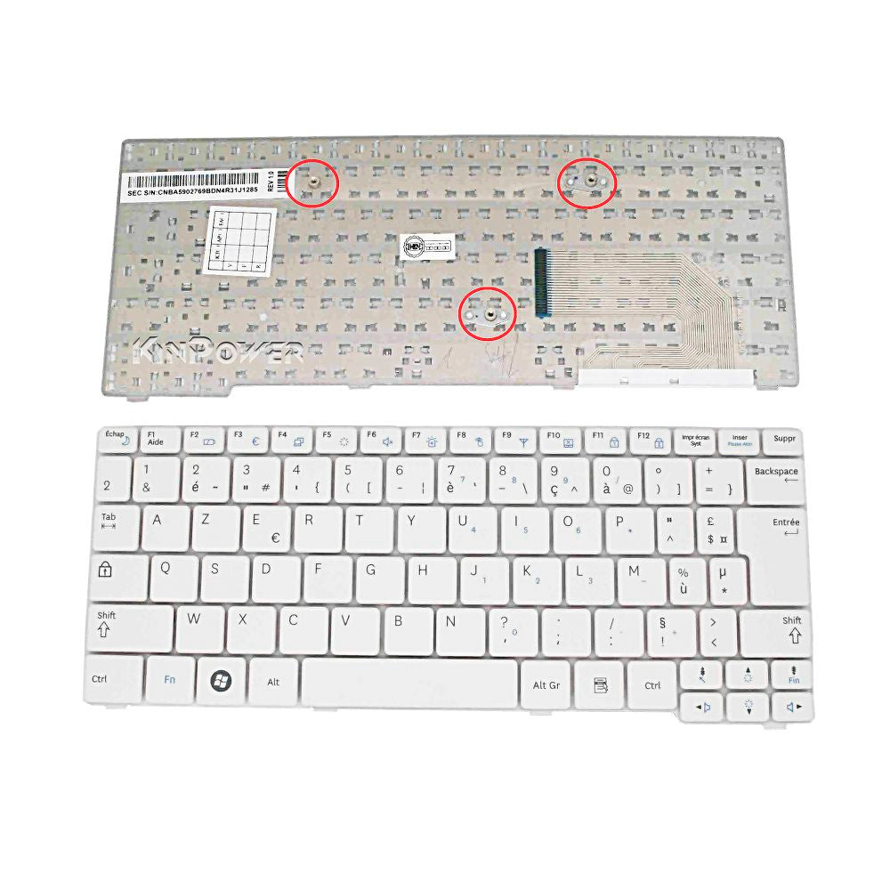 Clavier AZERTY Français Pour Samsung N145 N148 N150 N158 NB20 NB30