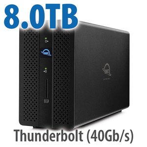 8.0TB OWC Gemini - Thunderbolt (USB-C) Dock and Dual-Drive SSD RAID External Storage
