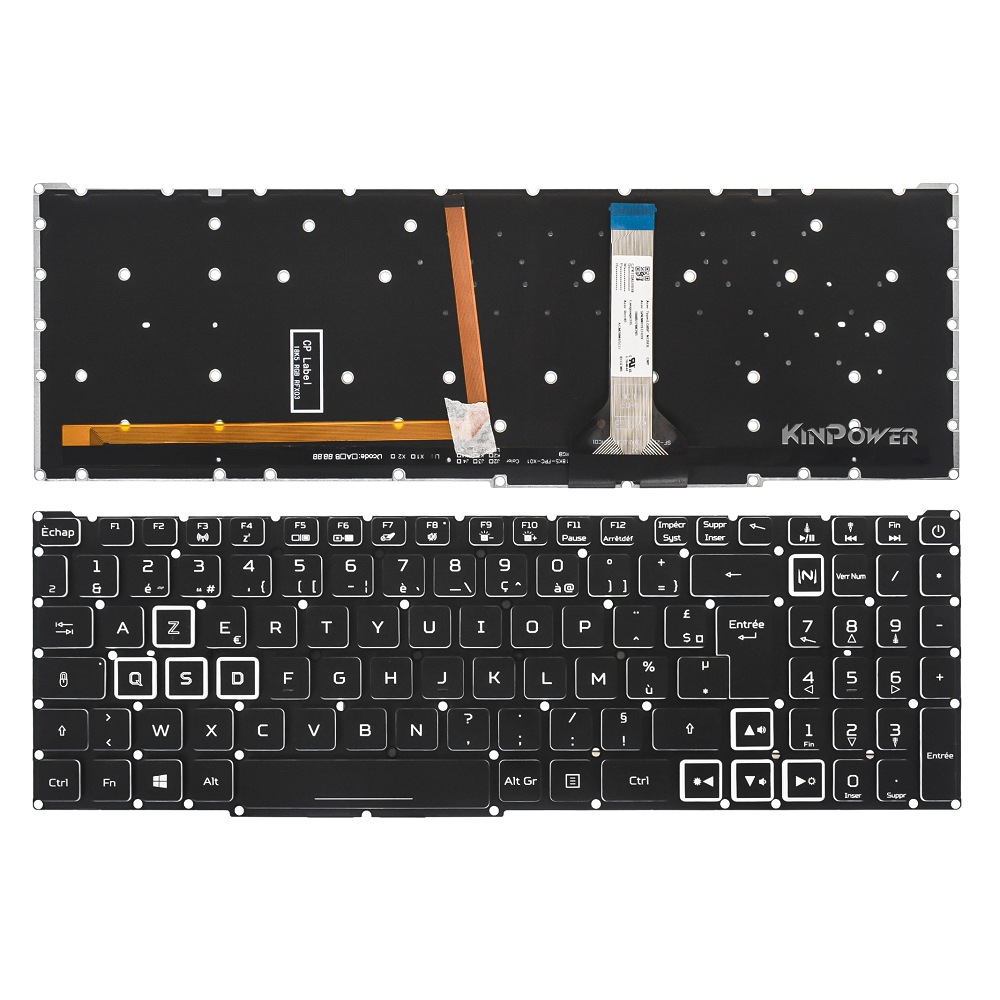 Clavier Azerty Français Pour Acer Nitro 5 AN517-52