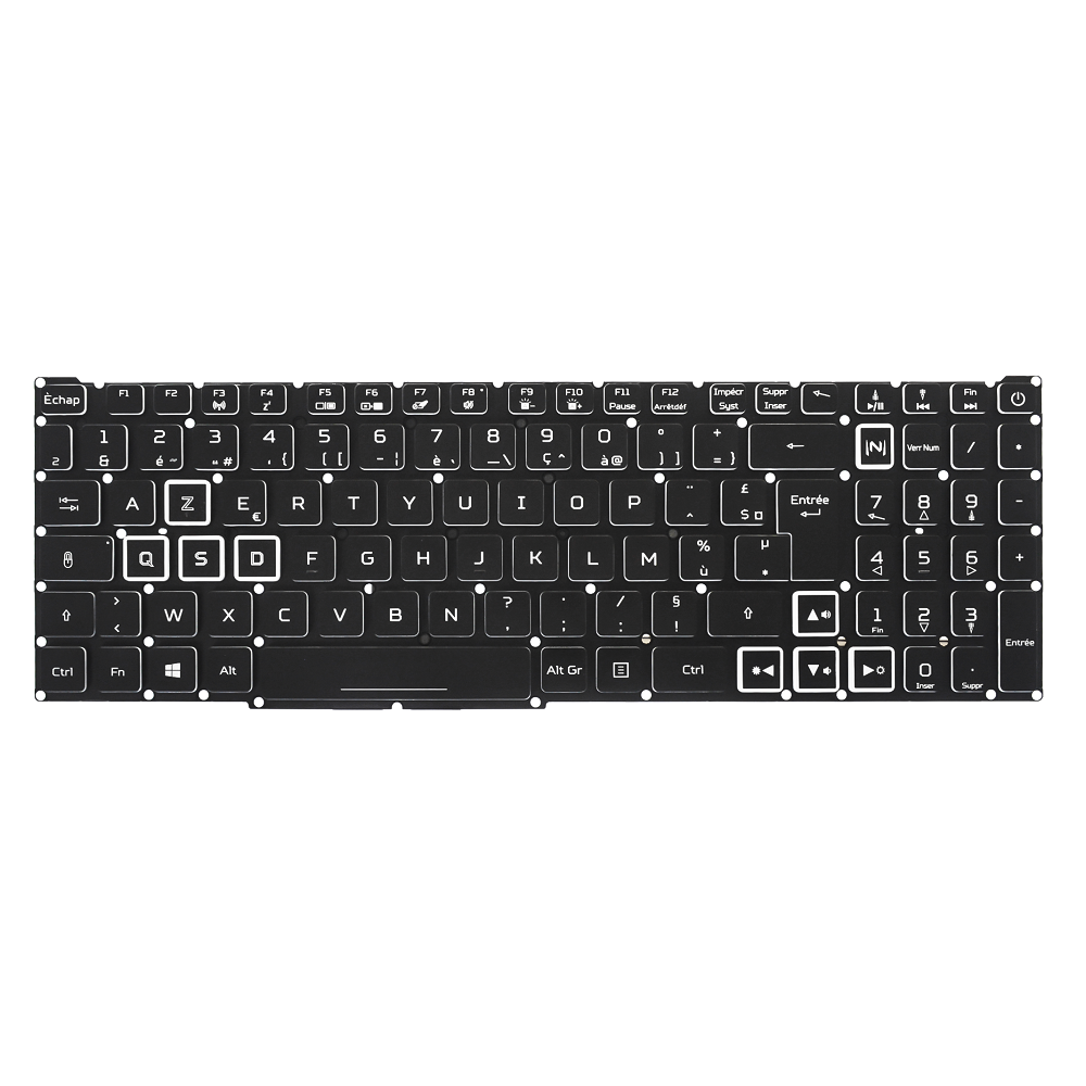 Clavier Azerty Français Pour Acer Nitro 5 AN515-45 AN515-56 AN515-57 AN515-58