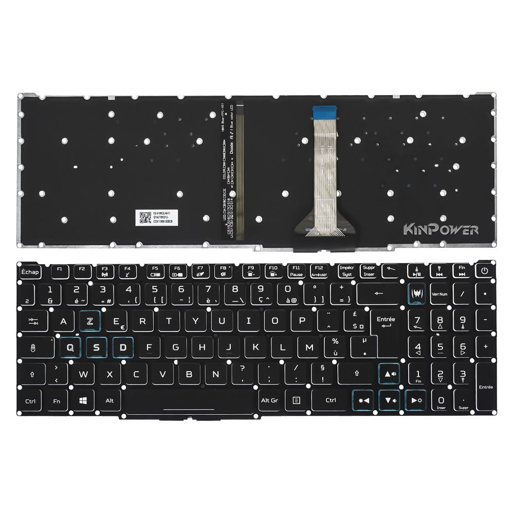 Clavier Azerty Français Pour Acer Predator Helios 300 PH315-53