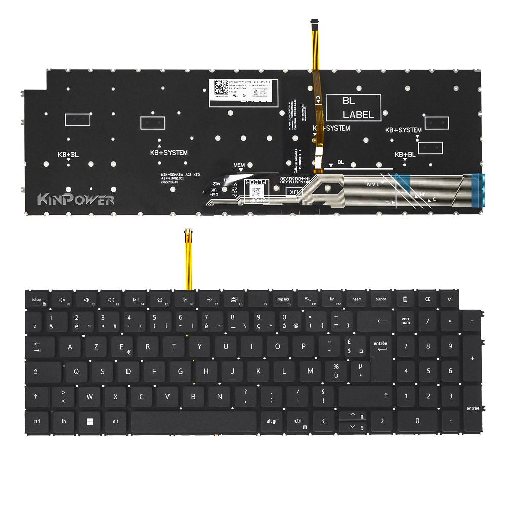 Clavier Azerty Français Pour Dell Inspiron 3511 3515 3525 Rétroéclairage
