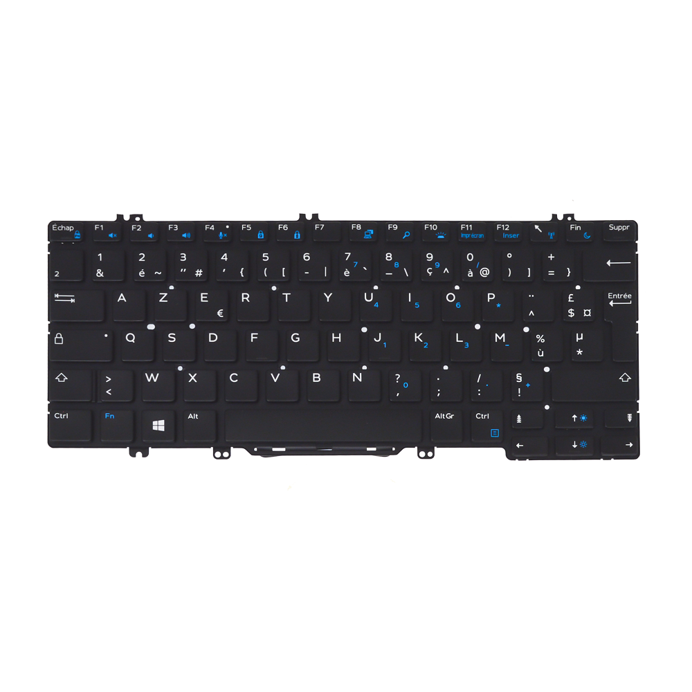 Clavier Azerty Français Pour Dell Latitude 7390 2 in 1 Rétroéclairage