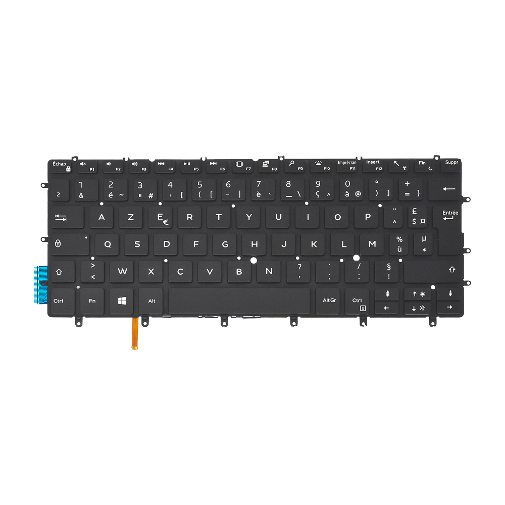 Clavier Azerty Français Pour Dell XPS P82G Rétroéclairage