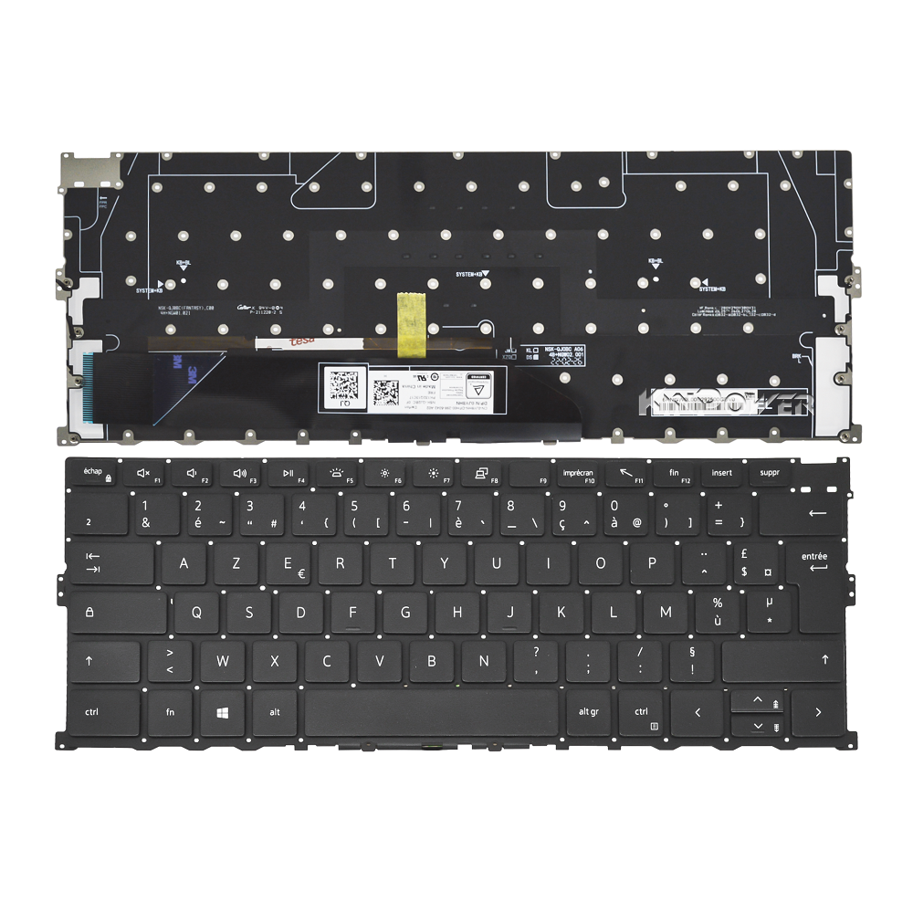 Clavier Azerty Français Pour Dell XPS 9310 Rétro-éclairage