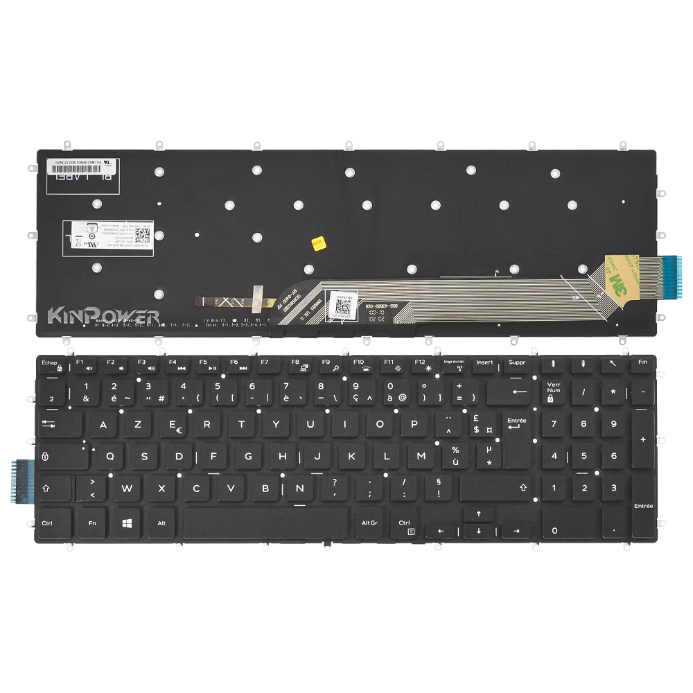 Clavier Azerty Français Pour Dell G3 17 3779 Rétro-éclairage