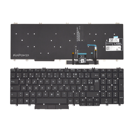 Clavier Azerty Français Pour Dell Précision 7530 Rétro-éclairage