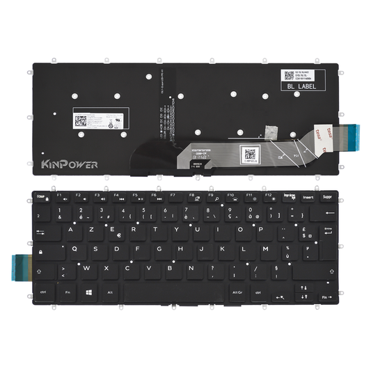 Clavier Azerty Français Pour Dell NSK-EBOBW OF Rétro-éclairage