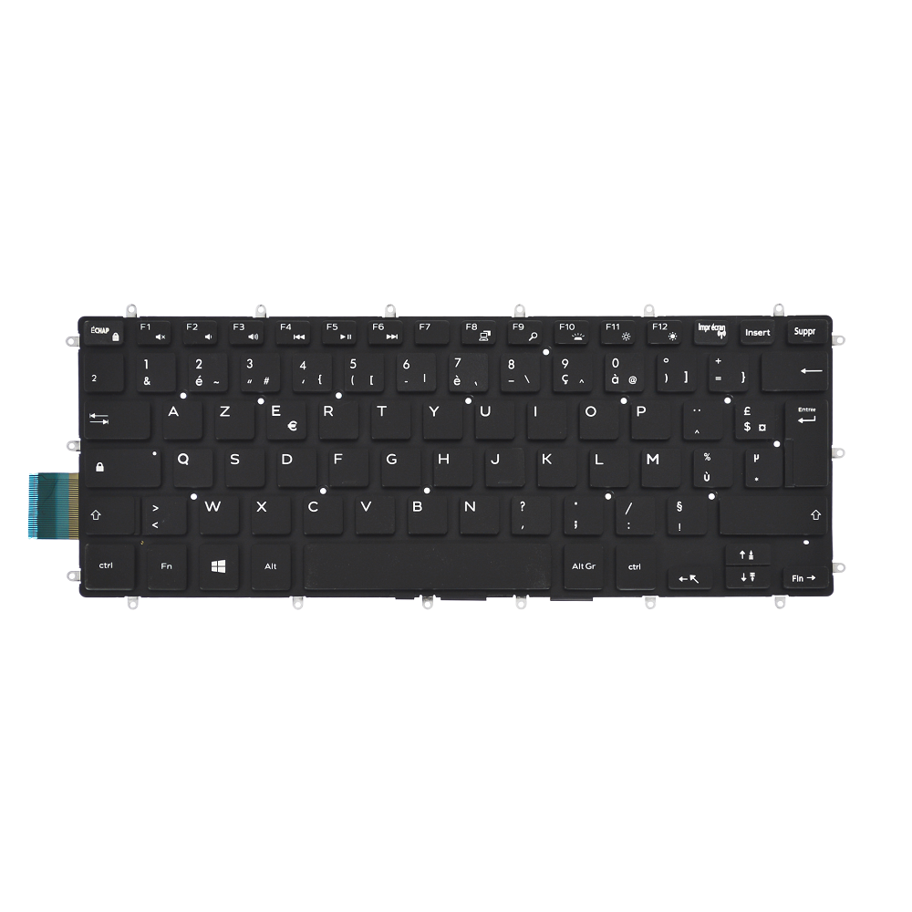 Clavier Azerty Français Pour Dell NSK-EBOBW OF Rétro-éclairage