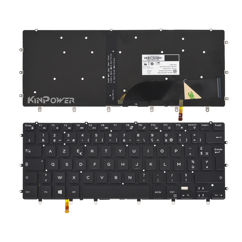 Clavier Azerty Français Pour Dell P56F003 Rétro-éclairage