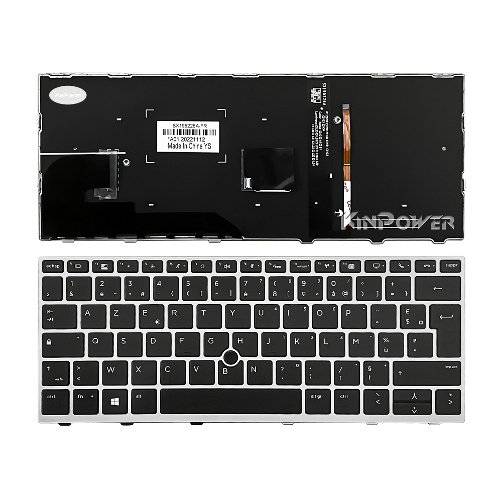 Clavier Azerty Français Pour HP EliteBook 730 G5 730 G6 Rétroéclairage