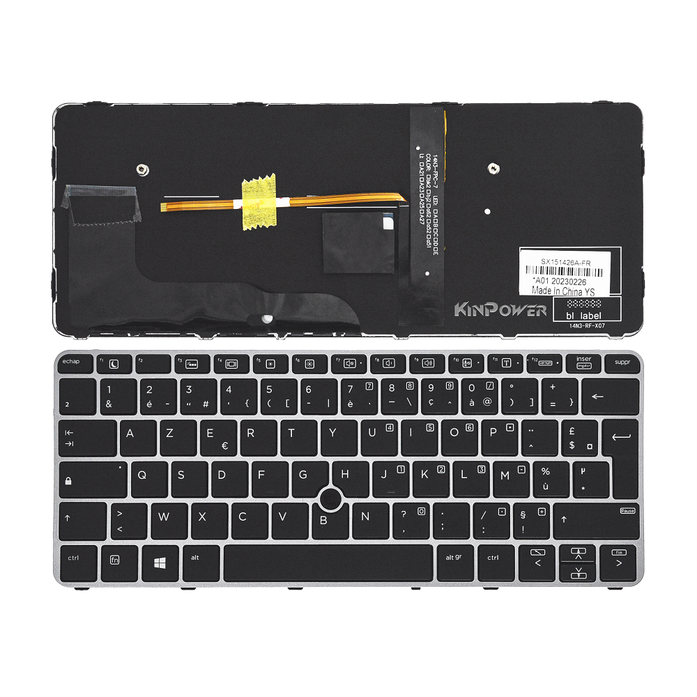 Clavier Azerty Français Pour HP EliteBook 820 G3 820 G4 Rétroéclairage