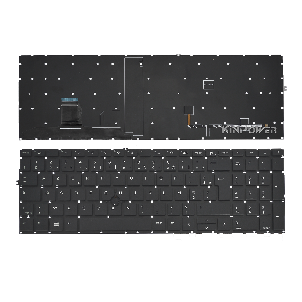 Clavier Azerty Français Compatible Avec HP Elitebook 855 G7 855 G8 Sans Rétro-éclairage
