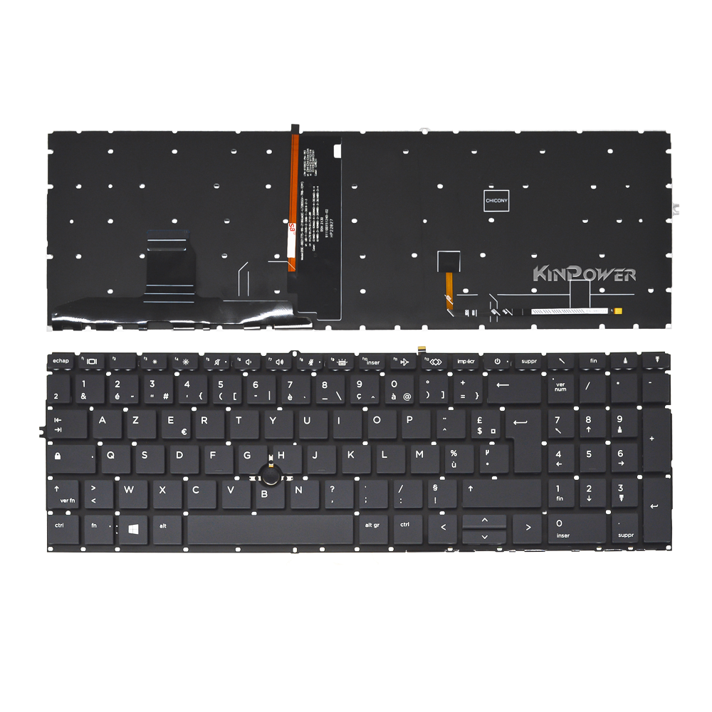 Clavier Azerty Français Compatible Avec HP Elitebook 855 G7 855 G8 Rétro-éclairage