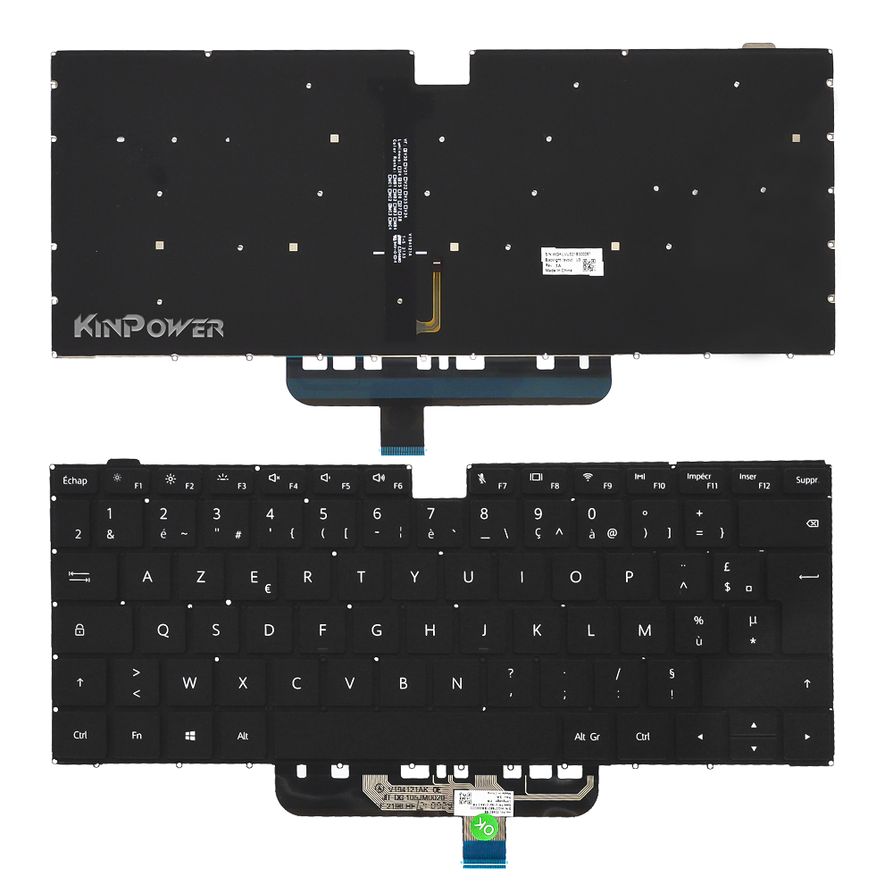 Clavier Azerty Français Pour HONOR Magicbook (NDR-WFE9HN) Rétroéclairage