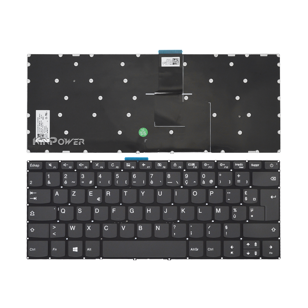 Clavier Azerty Français Compatible avec Lenovo Ideapad 1-14ada05