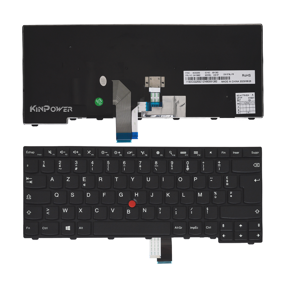 Clavier Azerty Français Pour Lenovo L440 L450 L470 sans Rétroéclairage