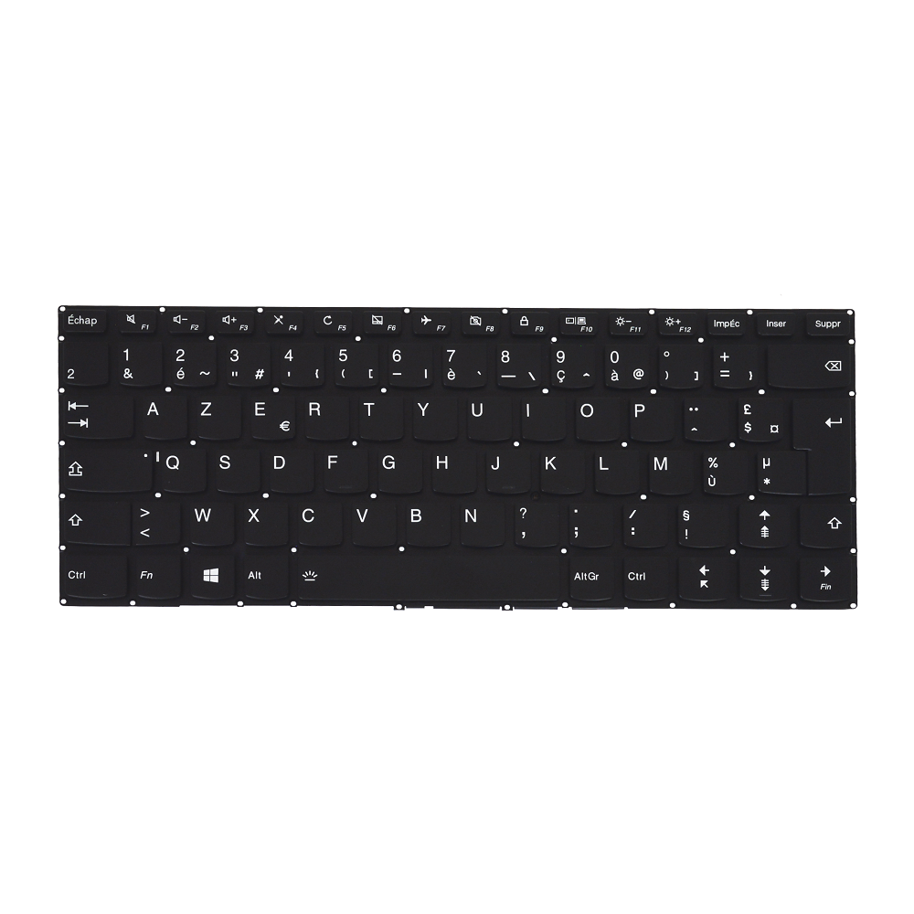 Clavier Azerty Français Compatible avec Lenovo Yoga Flex 4-14 Rétro-éclairage