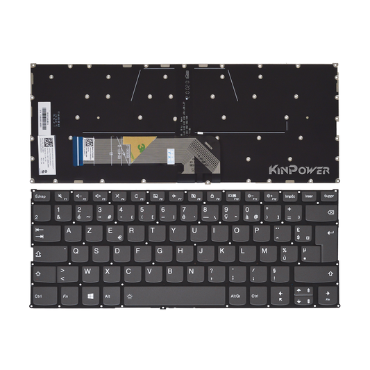 Clavier Azerty Français Compatible avec Lenovo Ideapad 530S-15IKB Rétro-éclairage