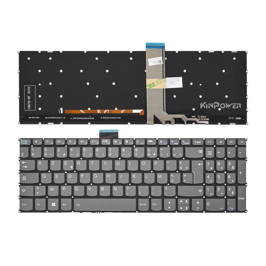 Clavier Azerty Français Compatible avec Lenovo Ideapad Flex 5 15alc05 Rétro-éclairage